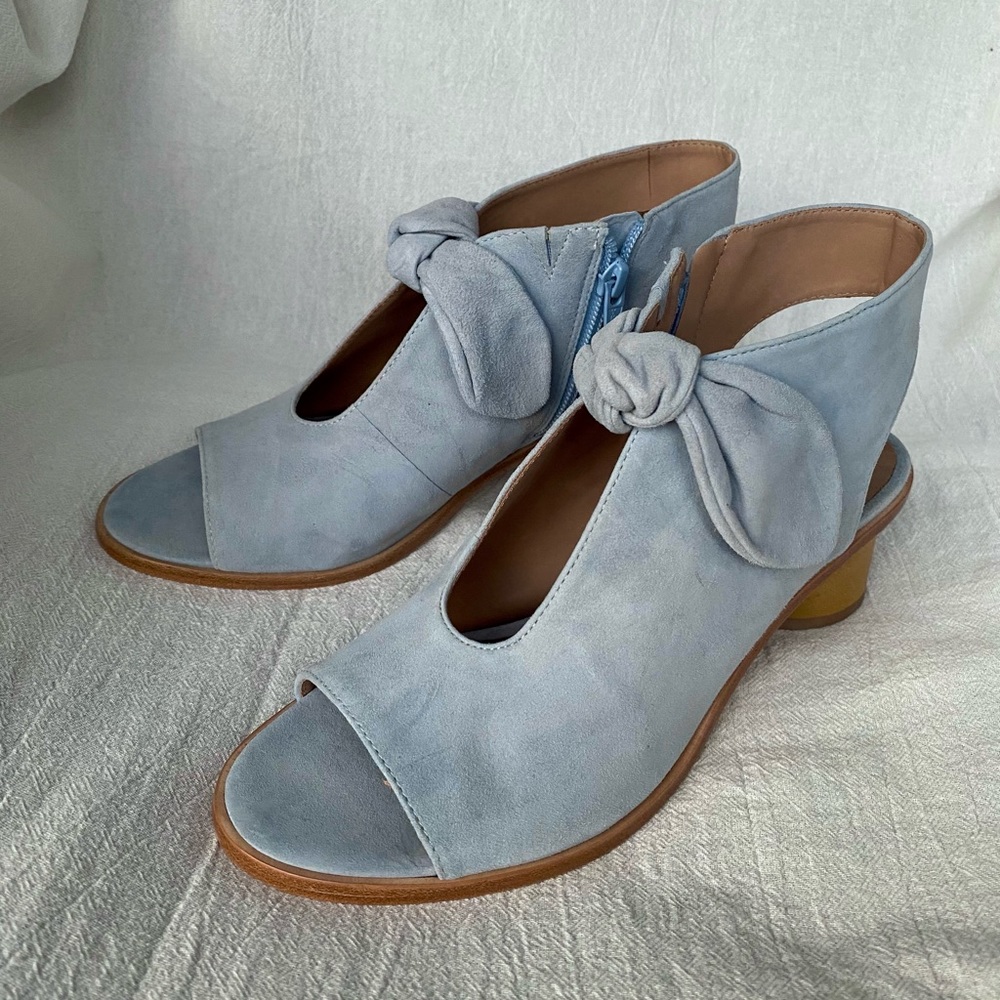 Bernardo Luna Knotted Suede Sandal Booties